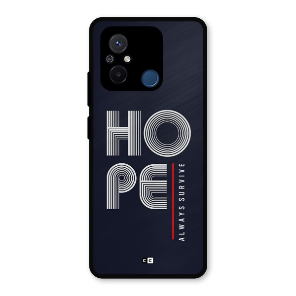 Hope Survives Metal Back Case for Poco C55