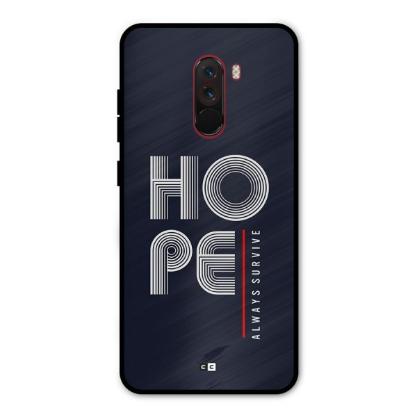 Hope Survives Metal Back Case for Poco F1