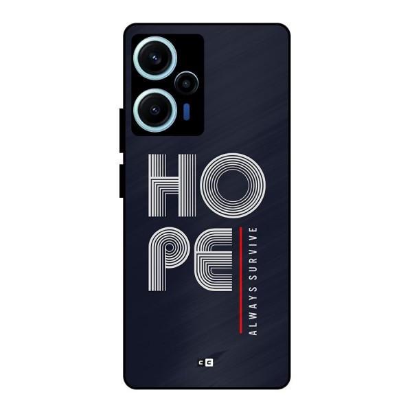 Hope Survives Metal Back Case for Poco F5