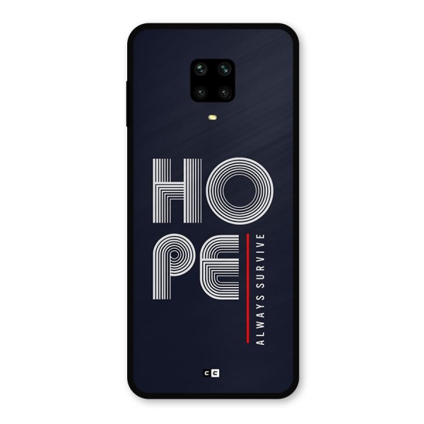 Hope Survives Metal Back Case for Poco M2