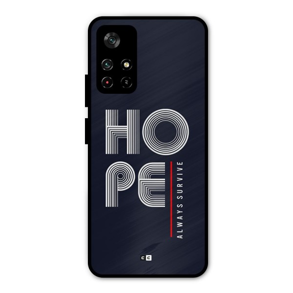 Hope Survives Metal Back Case for Poco M4 Pro 5G