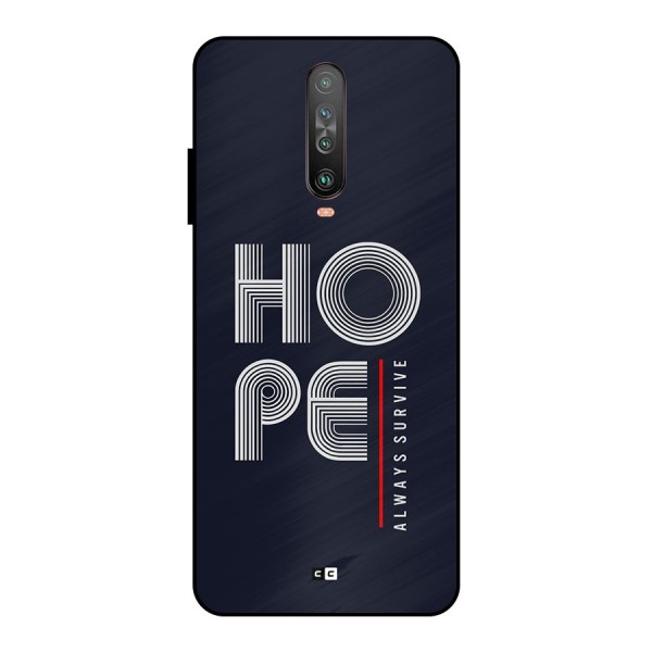 Hope Survives Metal Back Case for Poco X2