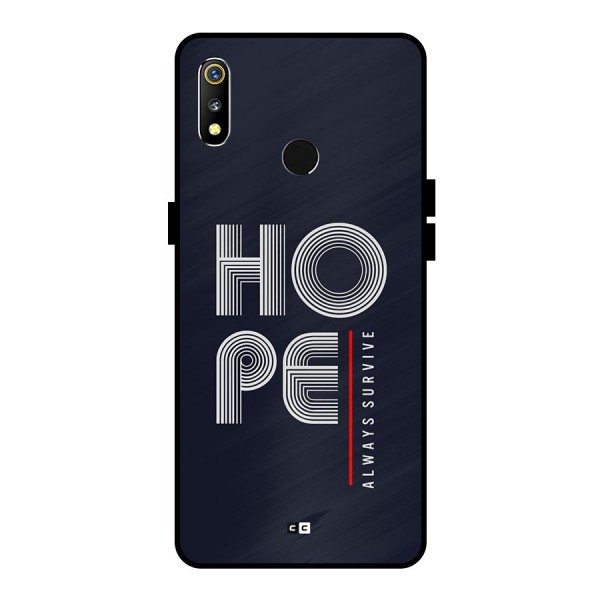 Hope Survives Metal Back Case for Realme 3