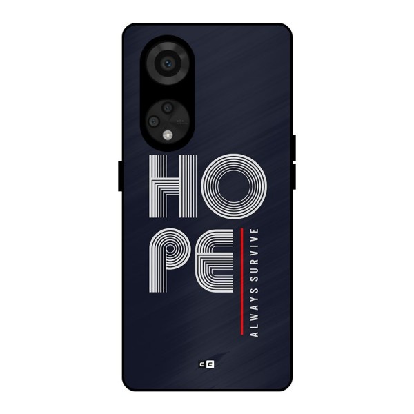 Hope Survives Metal Back Case for Reno8 T 5G