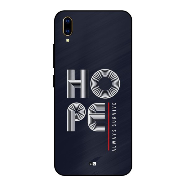 Hope Survives Metal Back Case for Vivo V11 Pro