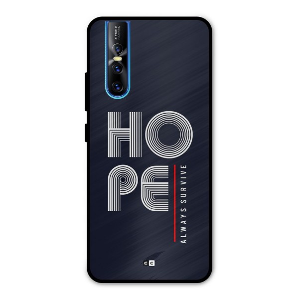 Hope Survives Metal Back Case for Vivo V15 Pro