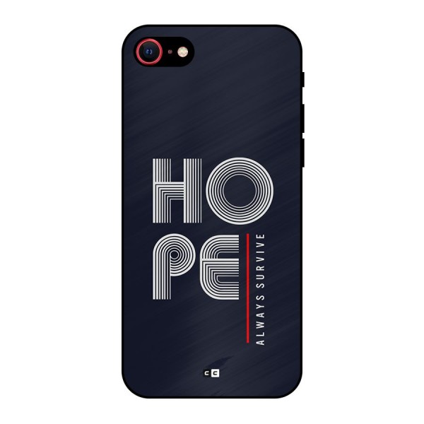 Hope Survives Metal Back Case for iPhone 8