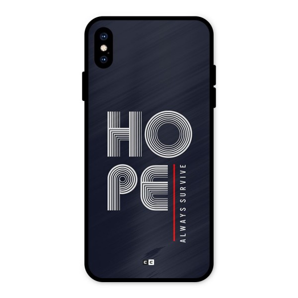 Hope Survives Metal Back Case for iPhone XS Max