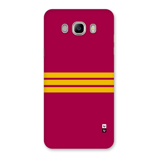 Horizontal Sports Stripes Back Case for Galaxy On8