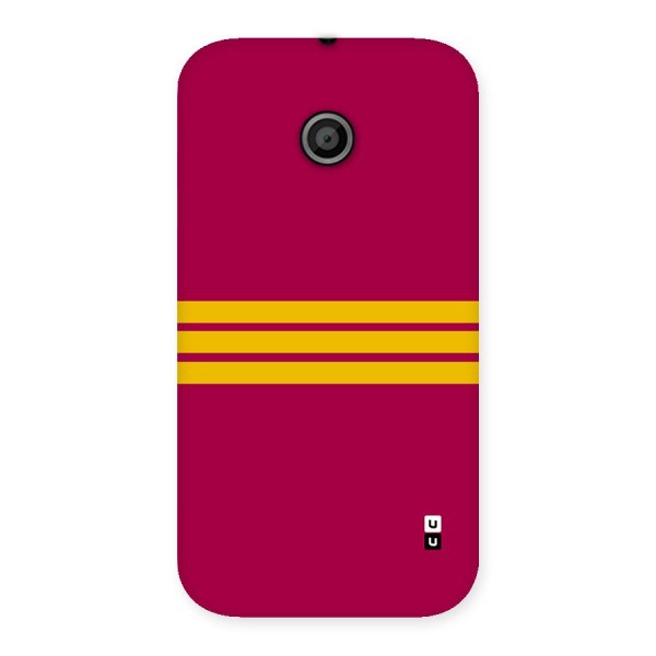 Horizontal Sports Stripes Back Case for Moto E