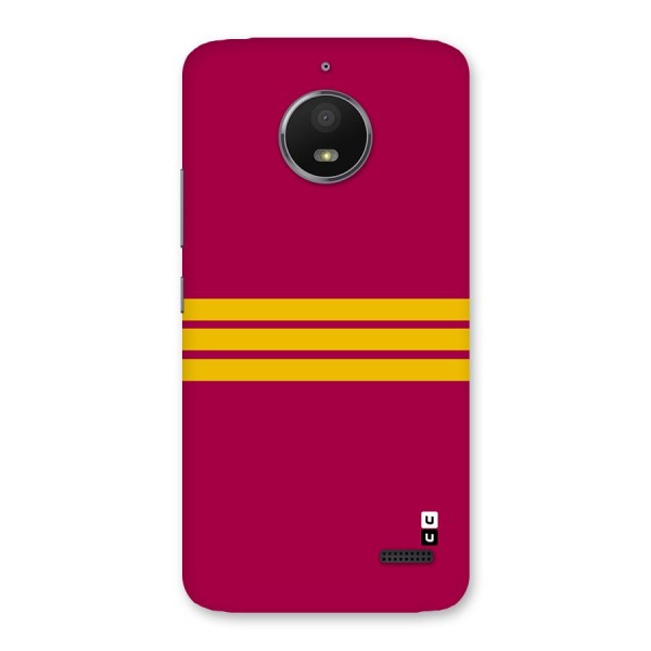 Horizontal Sports Stripes Back Case for Moto E4