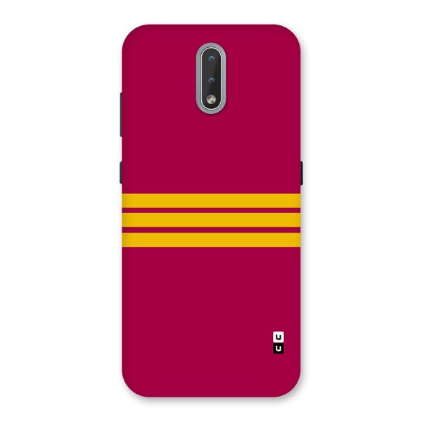 Horizontal Sports Stripes Back Case for Nokia 2.3