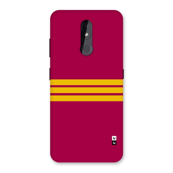 Horizontal Sports Stripes Back Case for Nokia 3.2