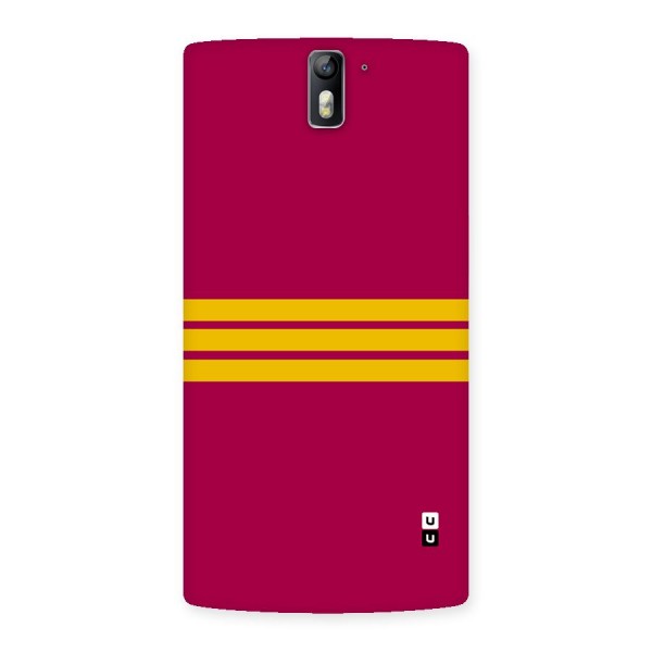 Horizontal Sports Stripes Back Case for OnePlus One