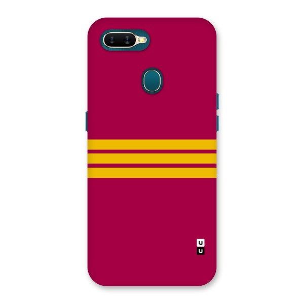 Horizontal Sports Stripes Back Case for Oppo A11k