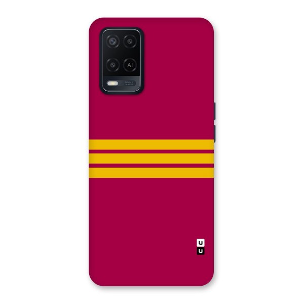 Horizontal Sports Stripes Back Case for Oppo A54