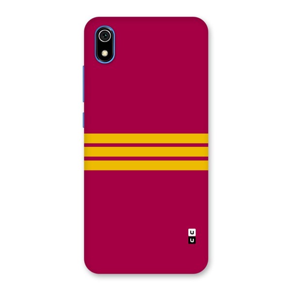 Horizontal Sports Stripes Back Case for Redmi 7A