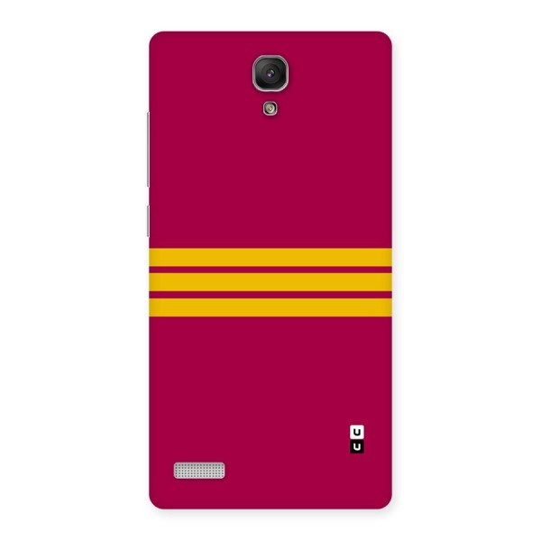 Horizontal Sports Stripes Back Case for Redmi Note