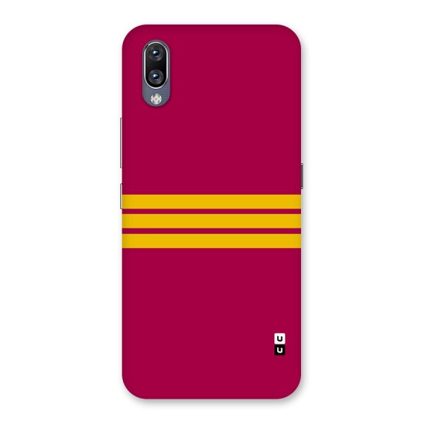 Horizontal Sports Stripes Back Case for Vivo NEX