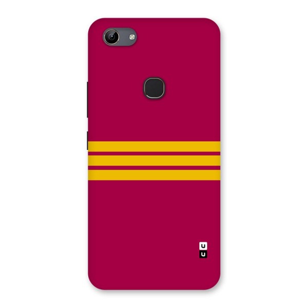 Horizontal Sports Stripes Back Case for Vivo Y81