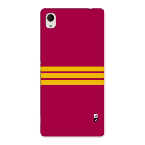 Horizontal Sports Stripes Back Case for Xperia M4