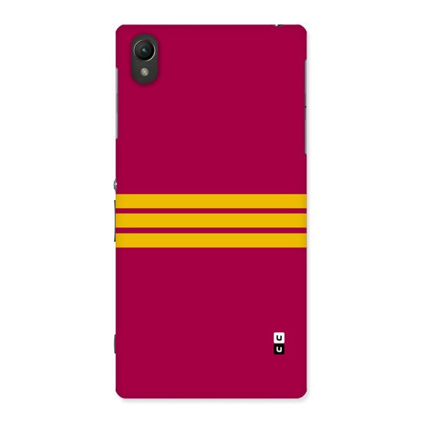 Horizontal Sports Stripes Back Case for Xperia Z1