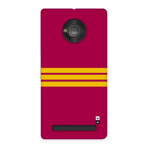 Horizontal Sports Stripes Back Case for Yuphoria