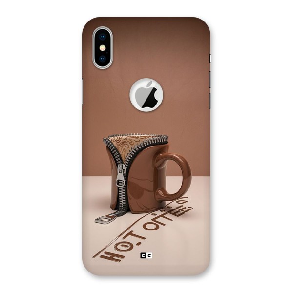 Hot Coffee Back Case for iPhone XS Logo Cut