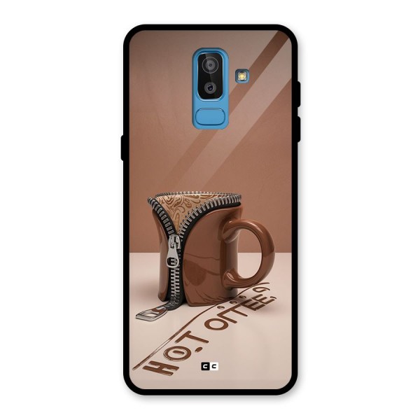 Hot Coffee Glass Back Case for Galaxy J8