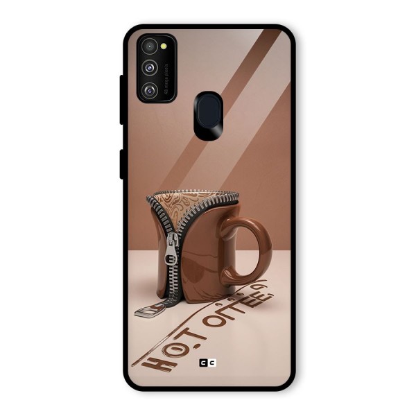 Hot Coffee Glass Back Case for Galaxy M21