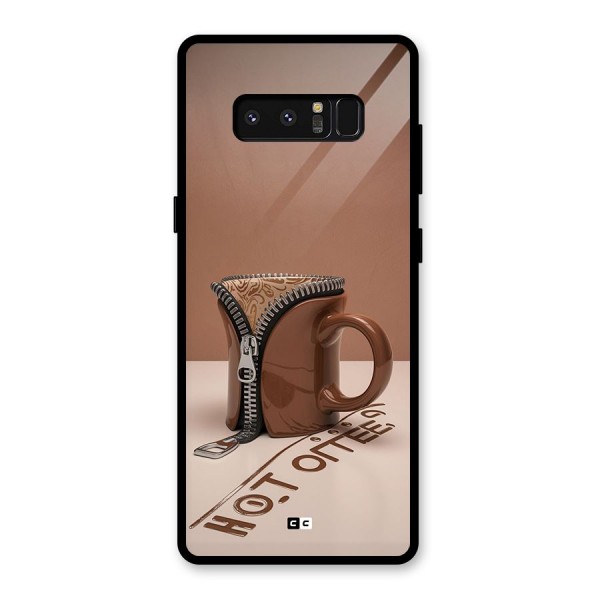 Hot Coffee Glass Back Case for Galaxy Note 8