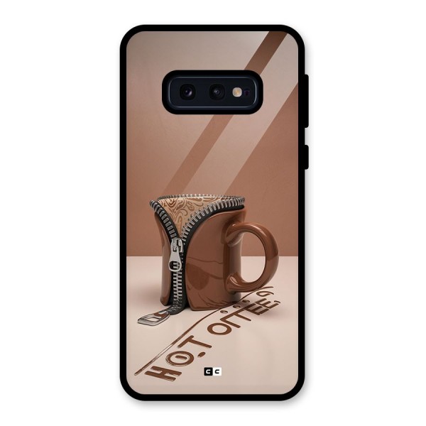 Hot Coffee Glass Back Case for Galaxy S10e