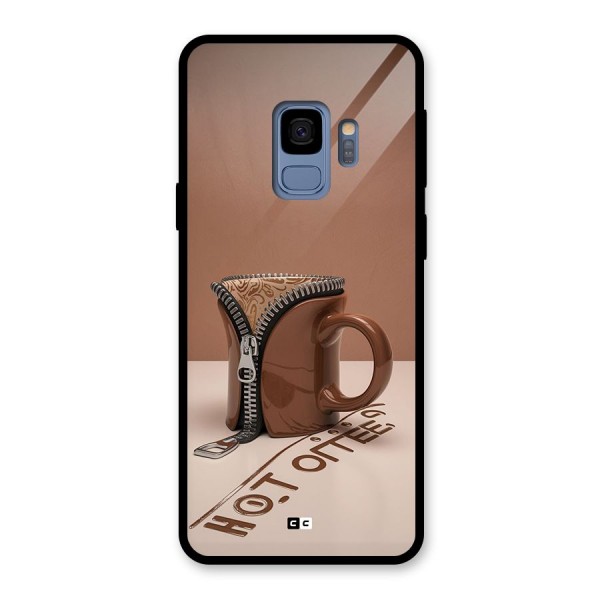 Hot Coffee Glass Back Case for Galaxy S9