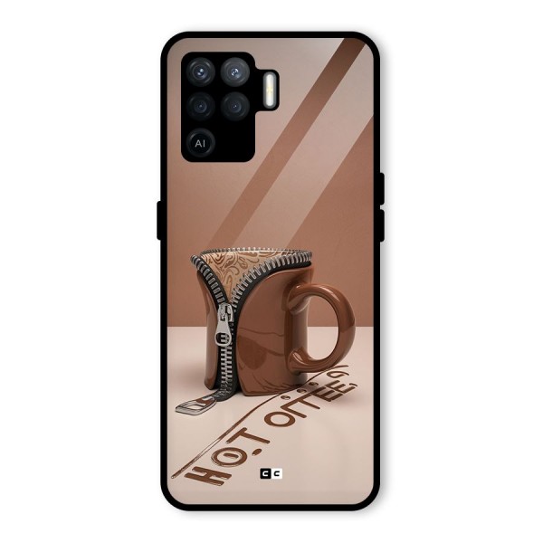 Hot Coffee Glass Back Case for Oppo F19 Pro