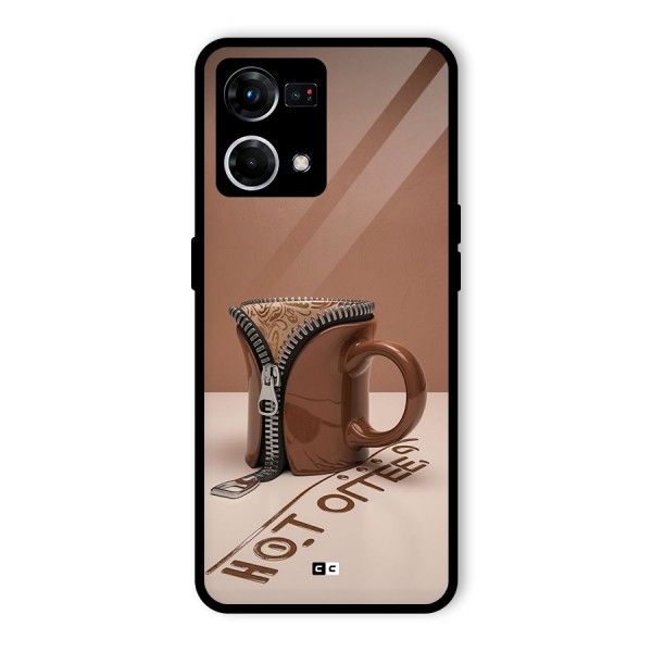 Hot Coffee Glass Back Case for Oppo F21 Pro 5G