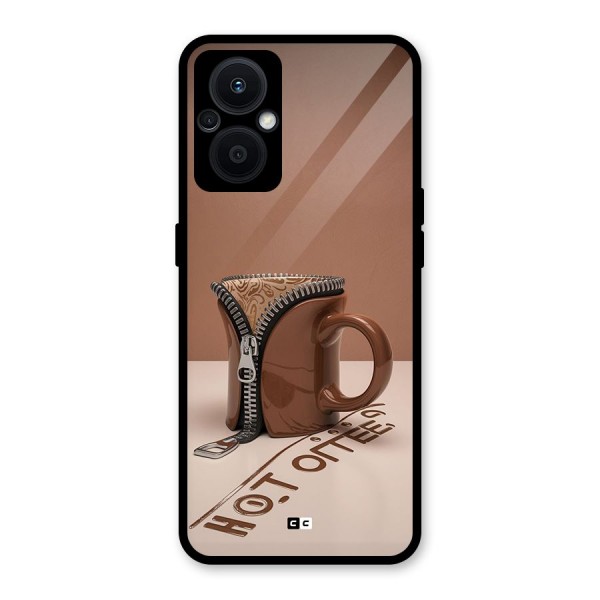 Hot Coffee Glass Back Case for Oppo F21s Pro 5G