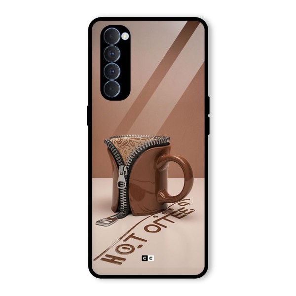 Hot Coffee Glass Back Case for Oppo Reno4 Pro