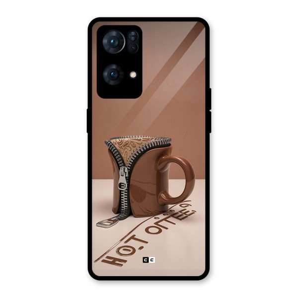 Hot Coffee Glass Back Case for Oppo Reno7 Pro 5G