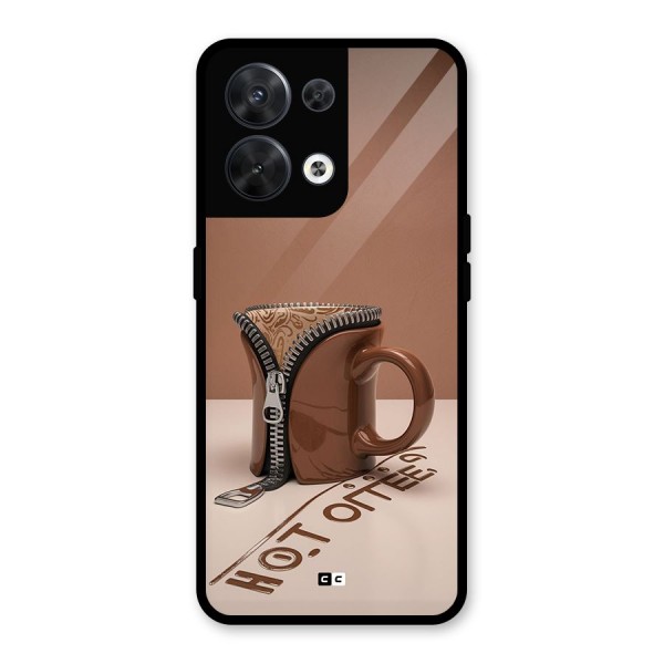 Hot Coffee Glass Back Case for Oppo Reno8 5G