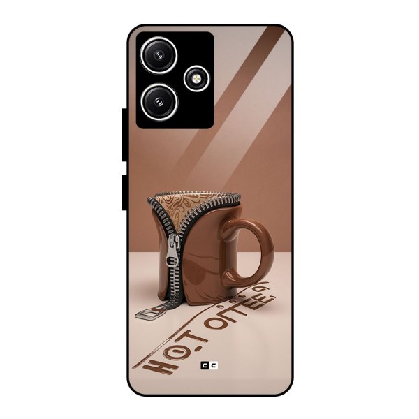 Hot Coffee Glass Back Case for Poco M6 Pro