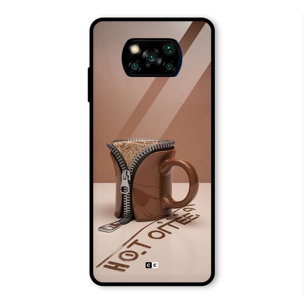 Hot Coffee Glass Back Case for Poco X3 Pro