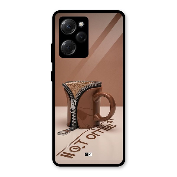 Hot Coffee Glass Back Case for Poco X5 Pro