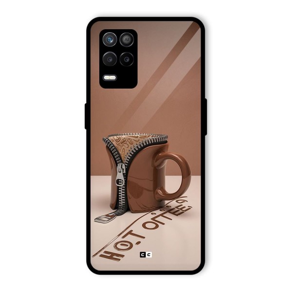 Hot Coffee Glass Back Case for Realme 8 5G