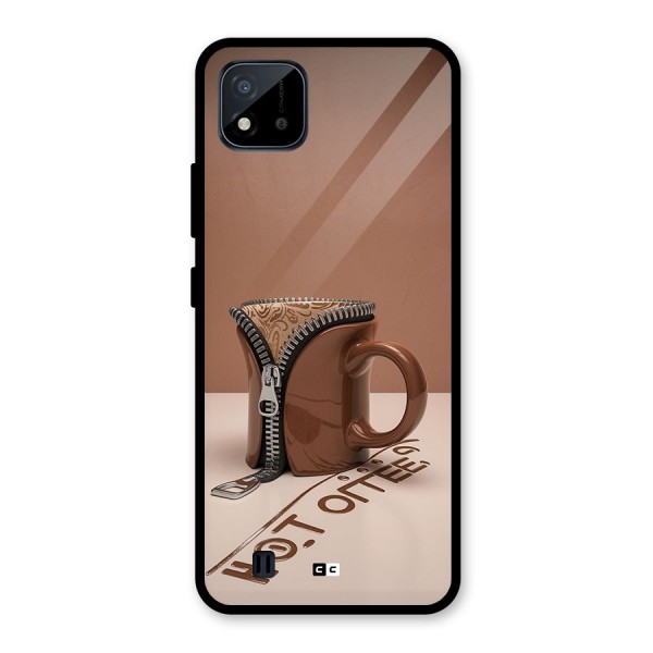 Hot Coffee Glass Back Case for Realme C11 2021