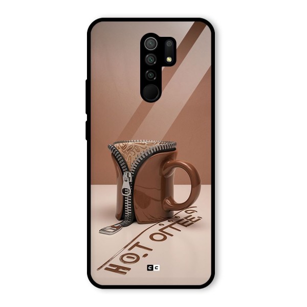 Hot Coffee Glass Back Case for Redmi 9 Prime