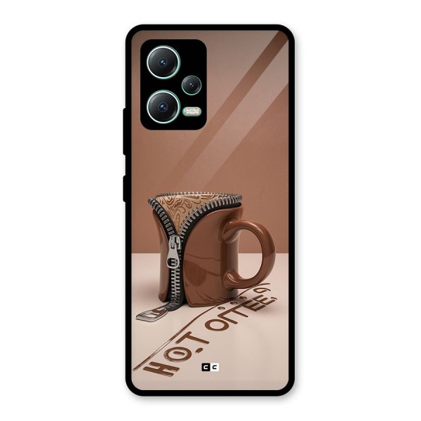 Hot Coffee Glass Back Case for Redmi Note 12 5G