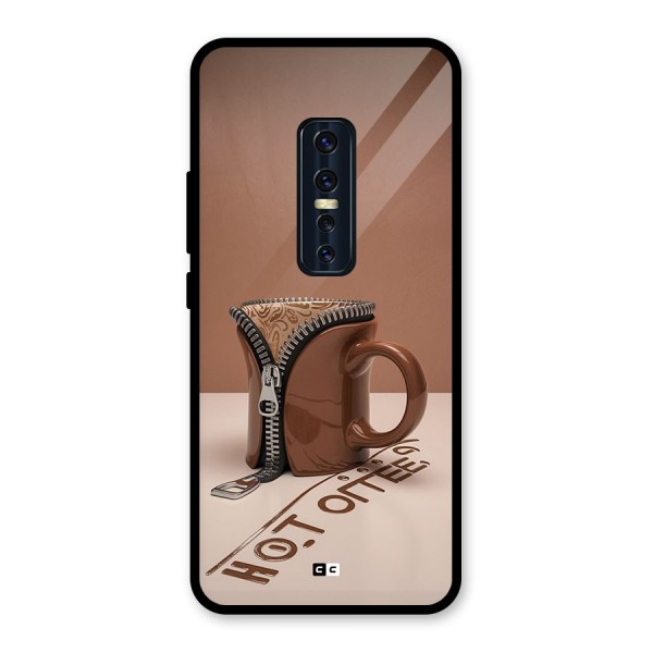 Hot Coffee Glass Back Case for Vivo V17 Pro