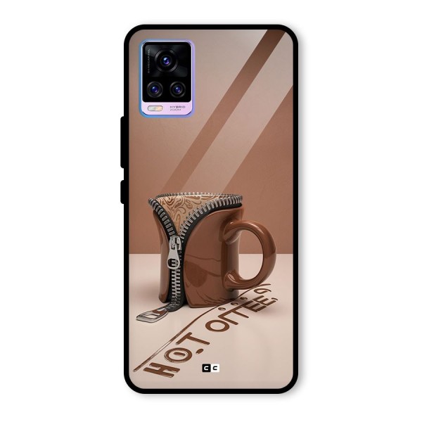 Hot Coffee Glass Back Case for Vivo V20 Pro