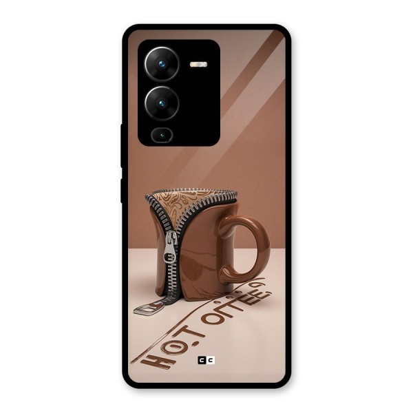 Hot Coffee Glass Back Case for Vivo V25 Pro