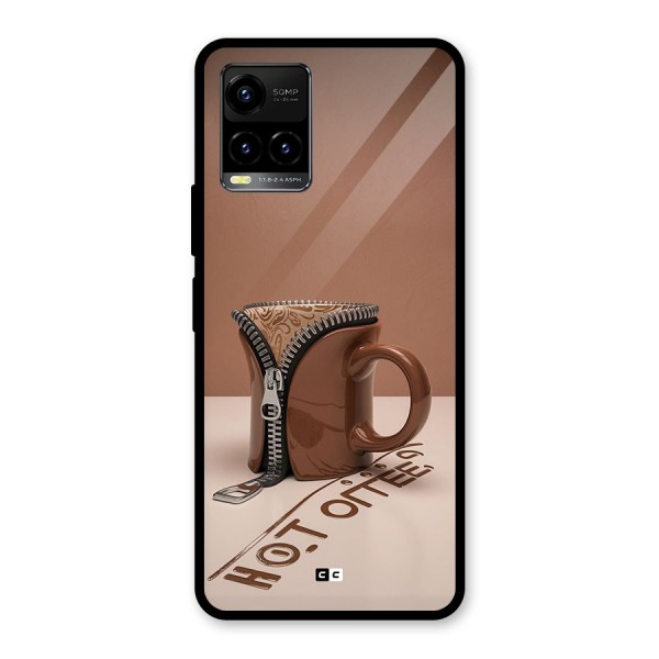 Hot Coffee Glass Back Case for Vivo Y21T